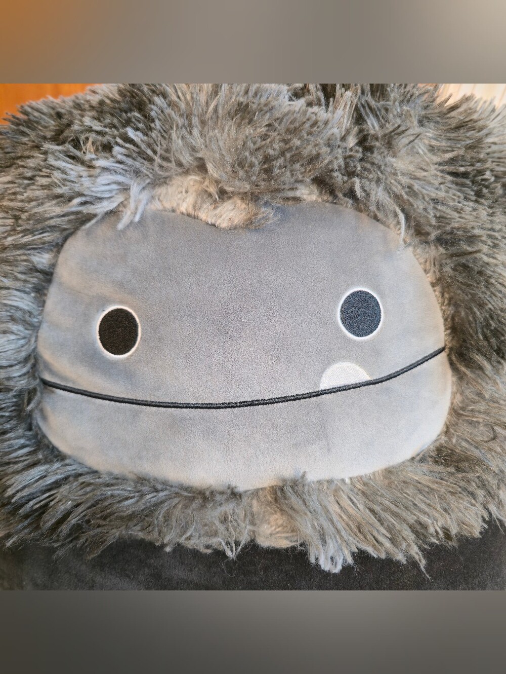 16-18” Wallis Bigfoot Black Gray Tie-dye Mane Squishmallows Stuffed Plush Toy - Picture 4 of 13